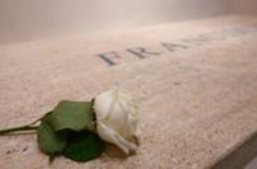 First images released of Pope Francis' tomb adorned with single rose