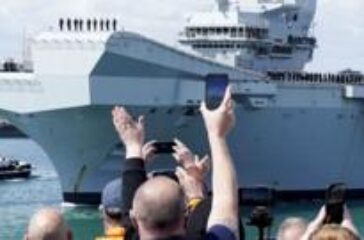 Royal Navy's flagship HMS Prince of Wales departs on major deployment