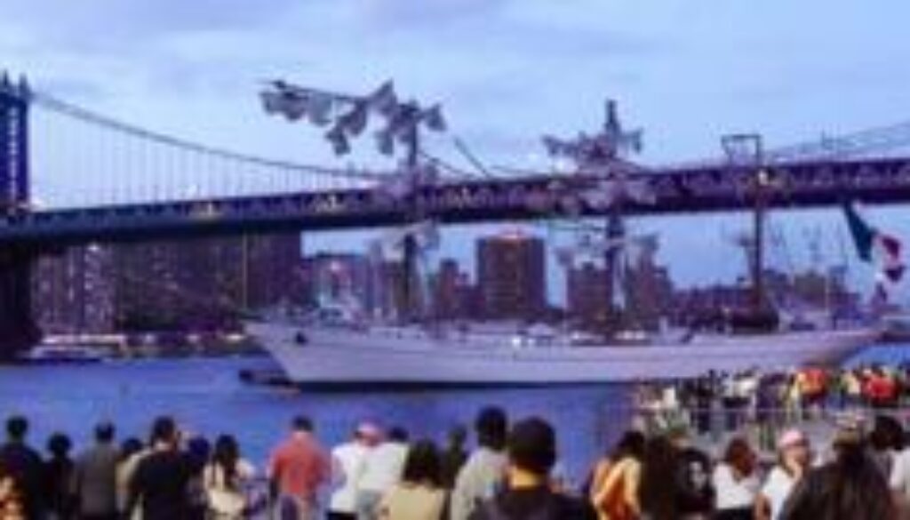 Two dead as Mexican Navy ship crashes into Brooklyn Bridge